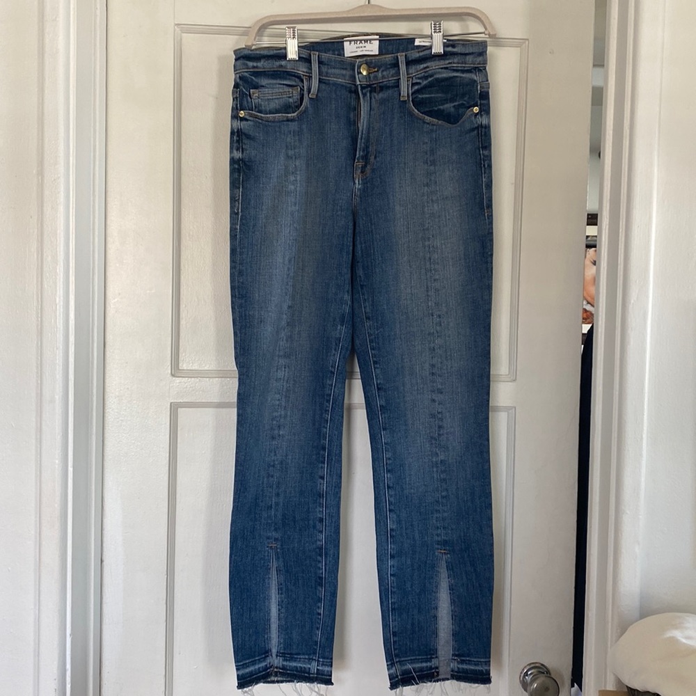 FRAME split front hem jeans size 29